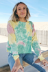 Tie Dye Long Sleeve Crop